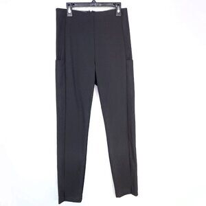 Athleta Stellar Trouser Women's Size 4 Black Ankle Slit Media Pocket Pants